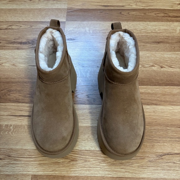 UGG Classic Ultra Mini New Heights Suede Platform Boots - Picture 8 of 13